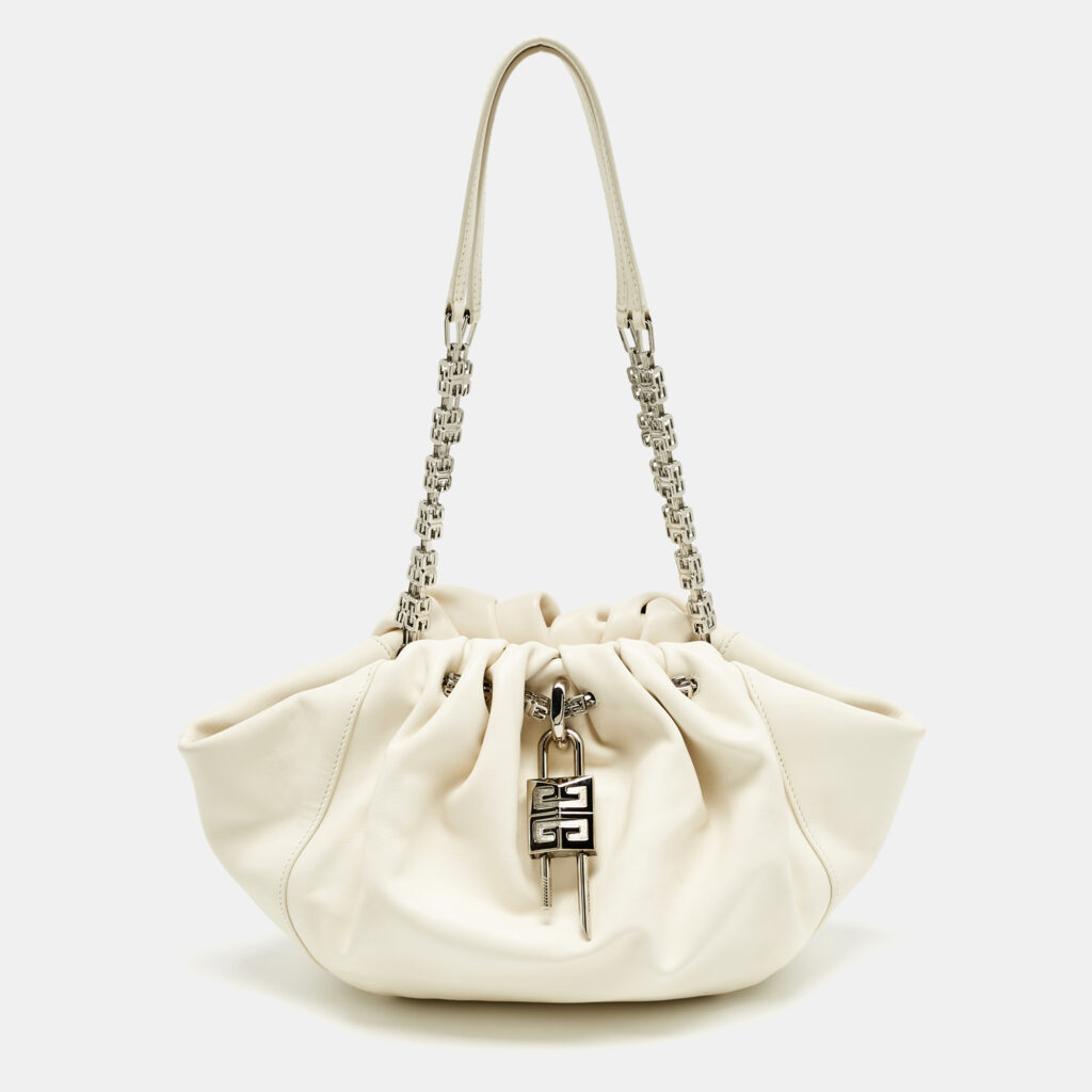 Givenchy White Leather Kenny Shoulder Bag