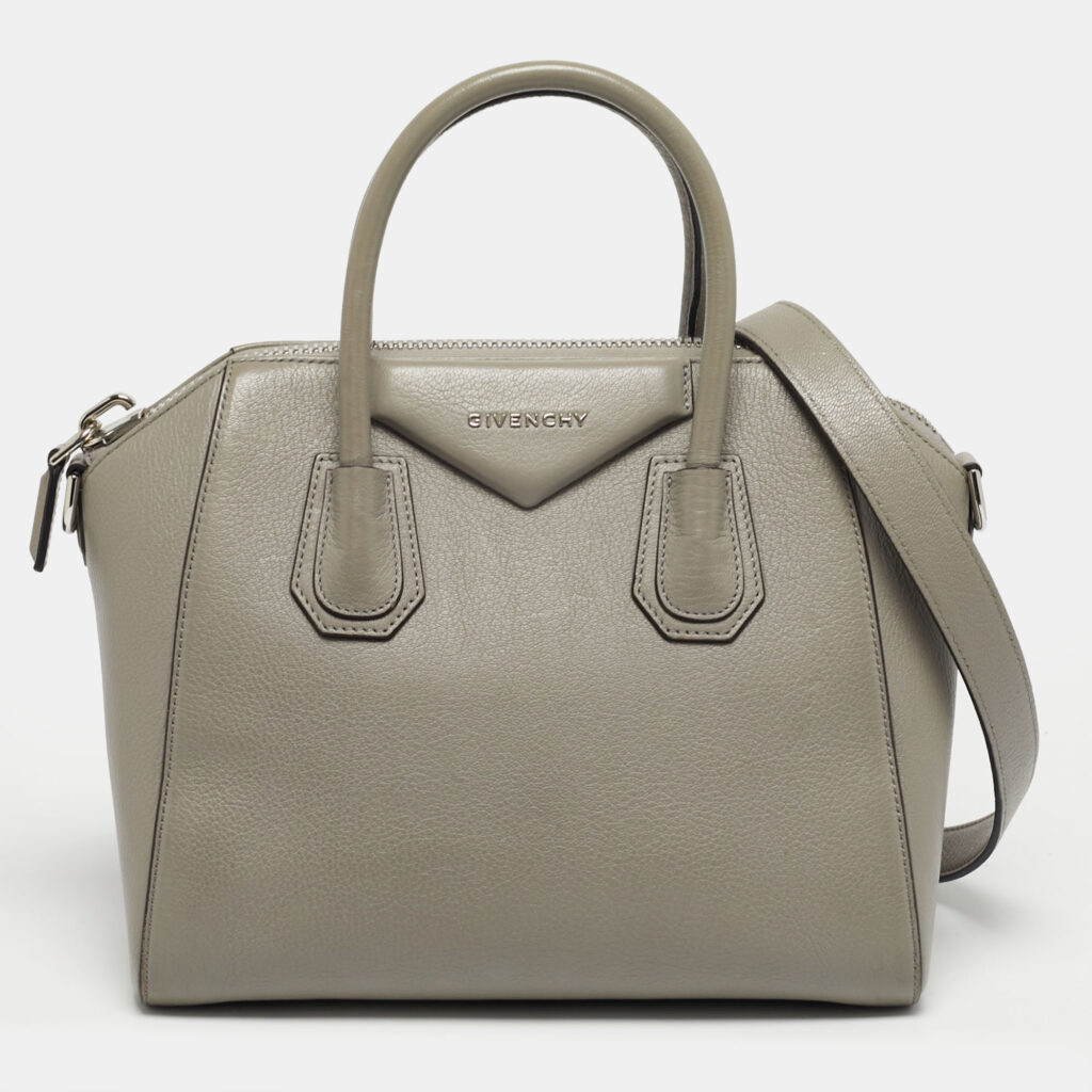 Givenchy Grey Leather Small Antigona Satchel Givenchy Grey Leather Small Antigona Satchel