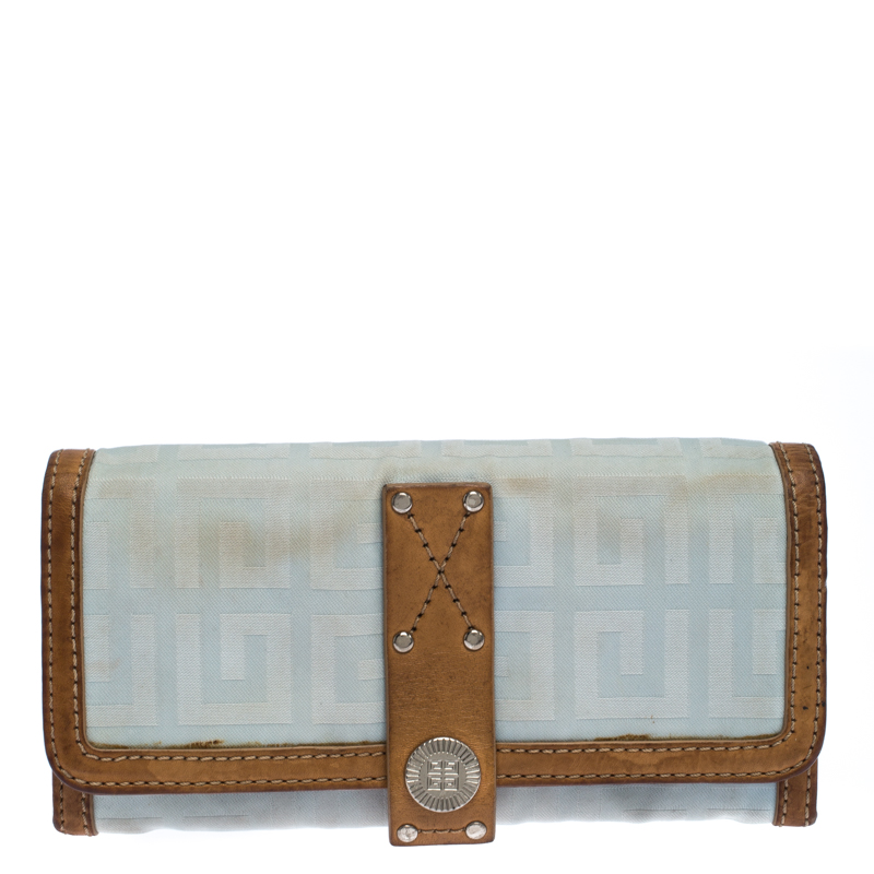 Givenchy Monogram Nylon and Leather Continental Wallet Givenchy Monogram Nylon and Leather Continental Wallet