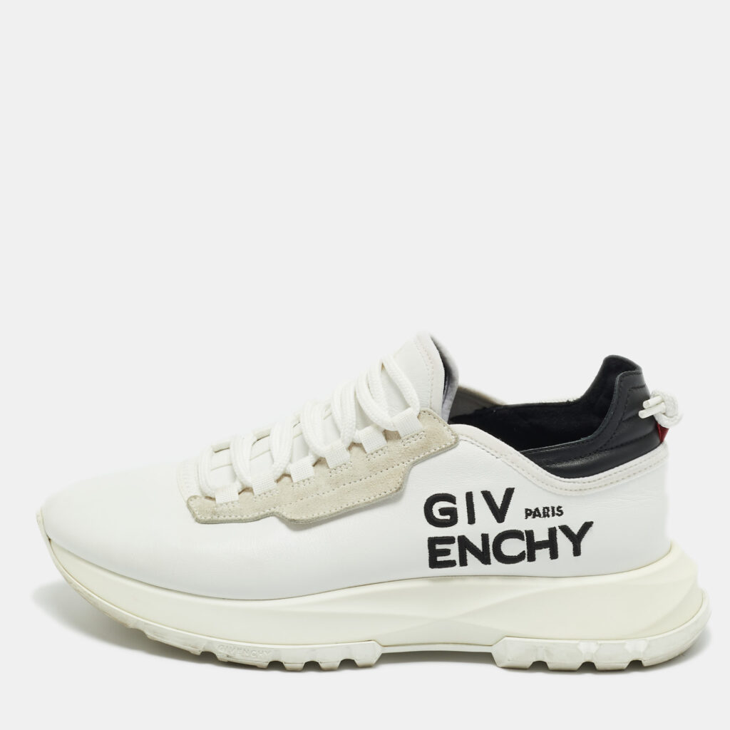 Givenchy White Leather and Suede Spectre Lace Up Sneakers Size 39 Givenchy White Leather and Suede Spectre Lace Up Sneakers Size 39
