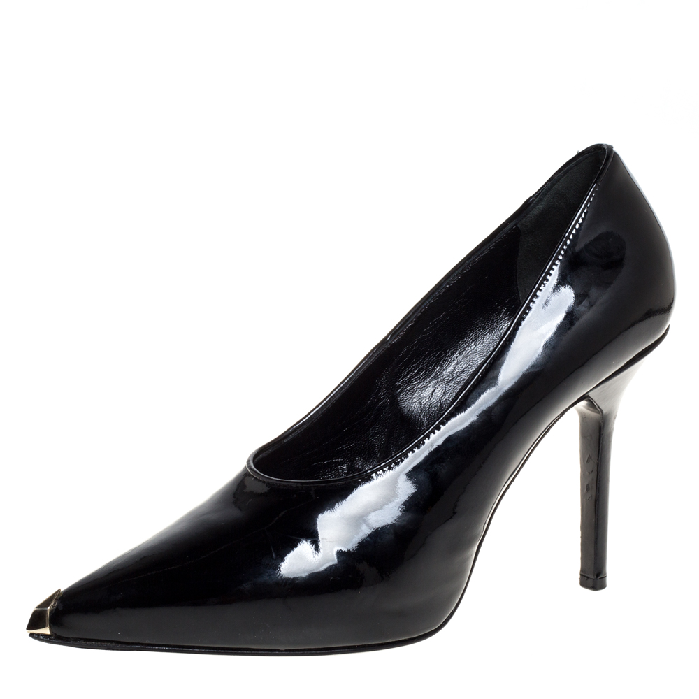 Givenchy Black Patent Leather Pointed Toe Pumps Size 39.5 Givenchy Black Patent Leather Pointed Toe Pumps Size 39.5