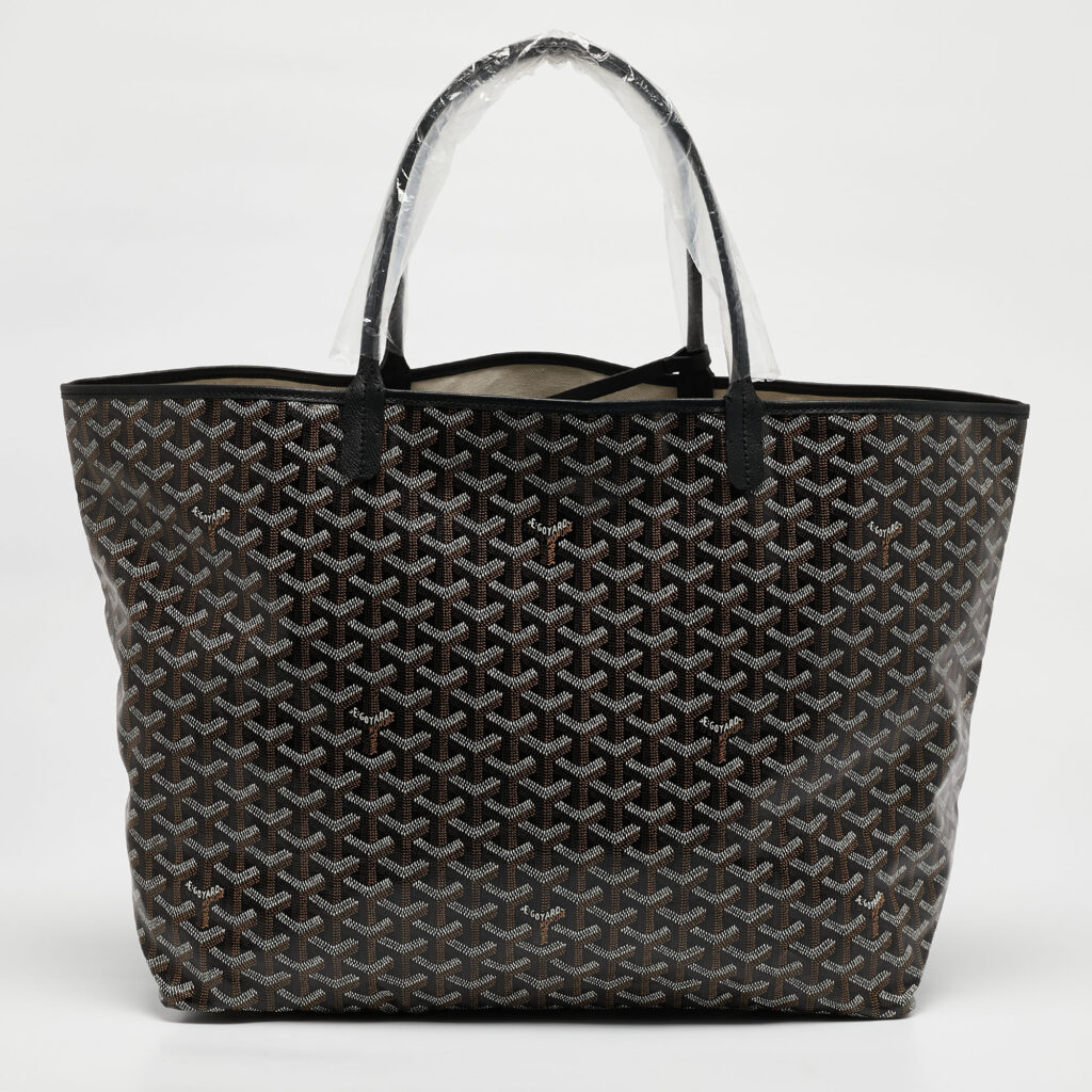 luxury-women-goyard-new-handbags-p1108963-002-1.jpg Goyard Black Goyardine Coated Canvas and Leather Saint Louis GM Tote