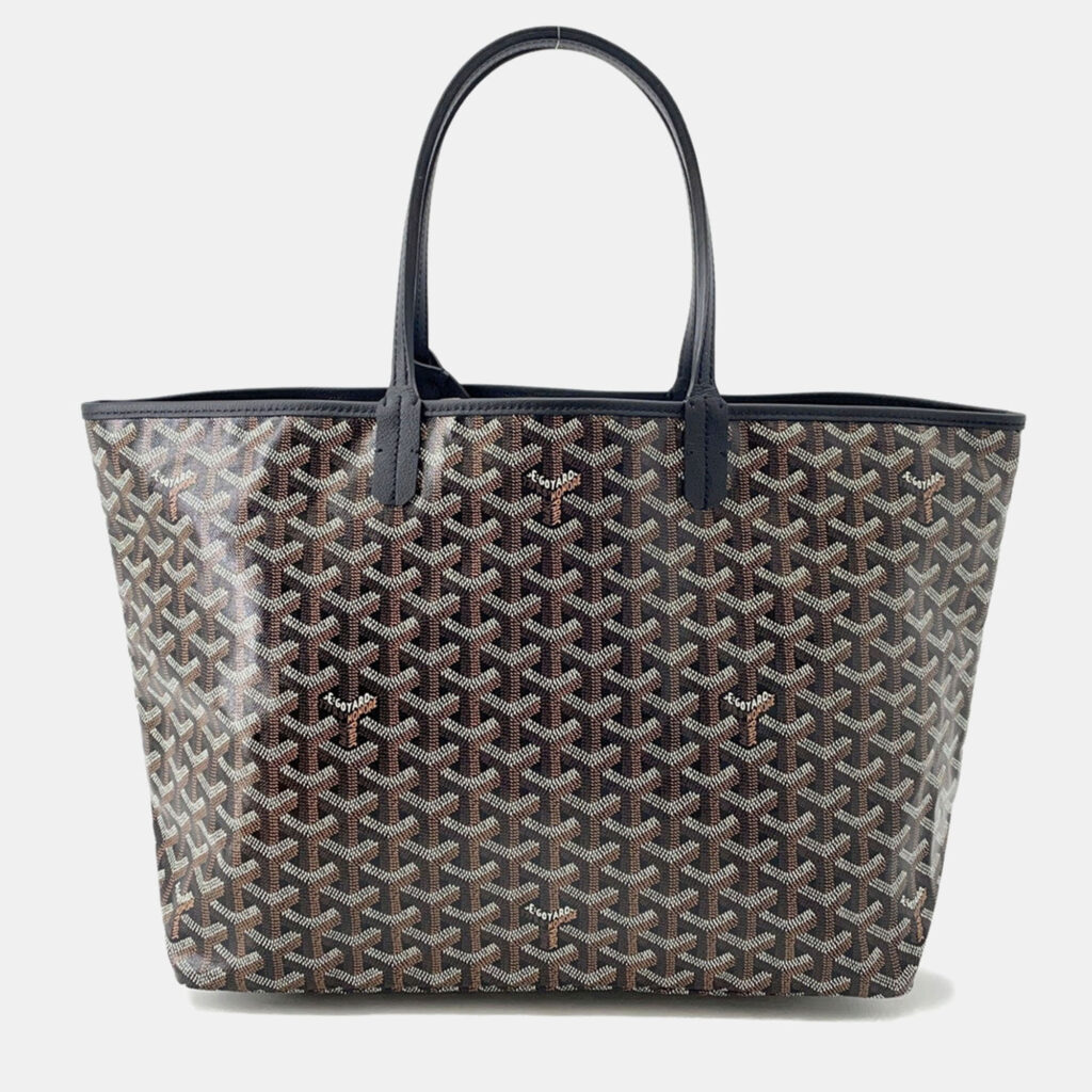 Goyard Saint Louis Black Pvc Leather Size Pm Goyard Saint Louis Black Pvc Leather Size Pm