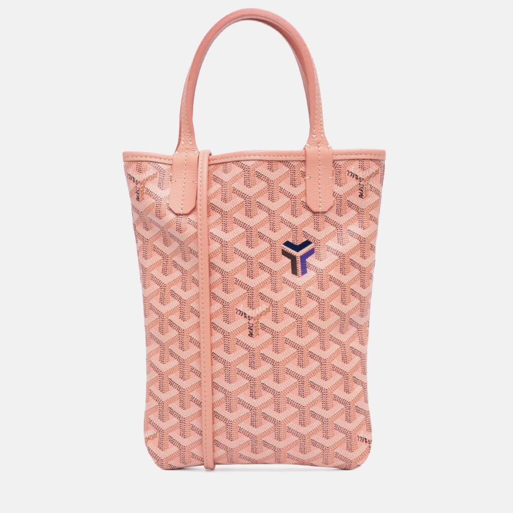 Goyard Poitiers Claire Voie Pink Goyardine Shoulder Bag Goyard Poitiers Claire Voie Pink Goyardine Shoulder Bag