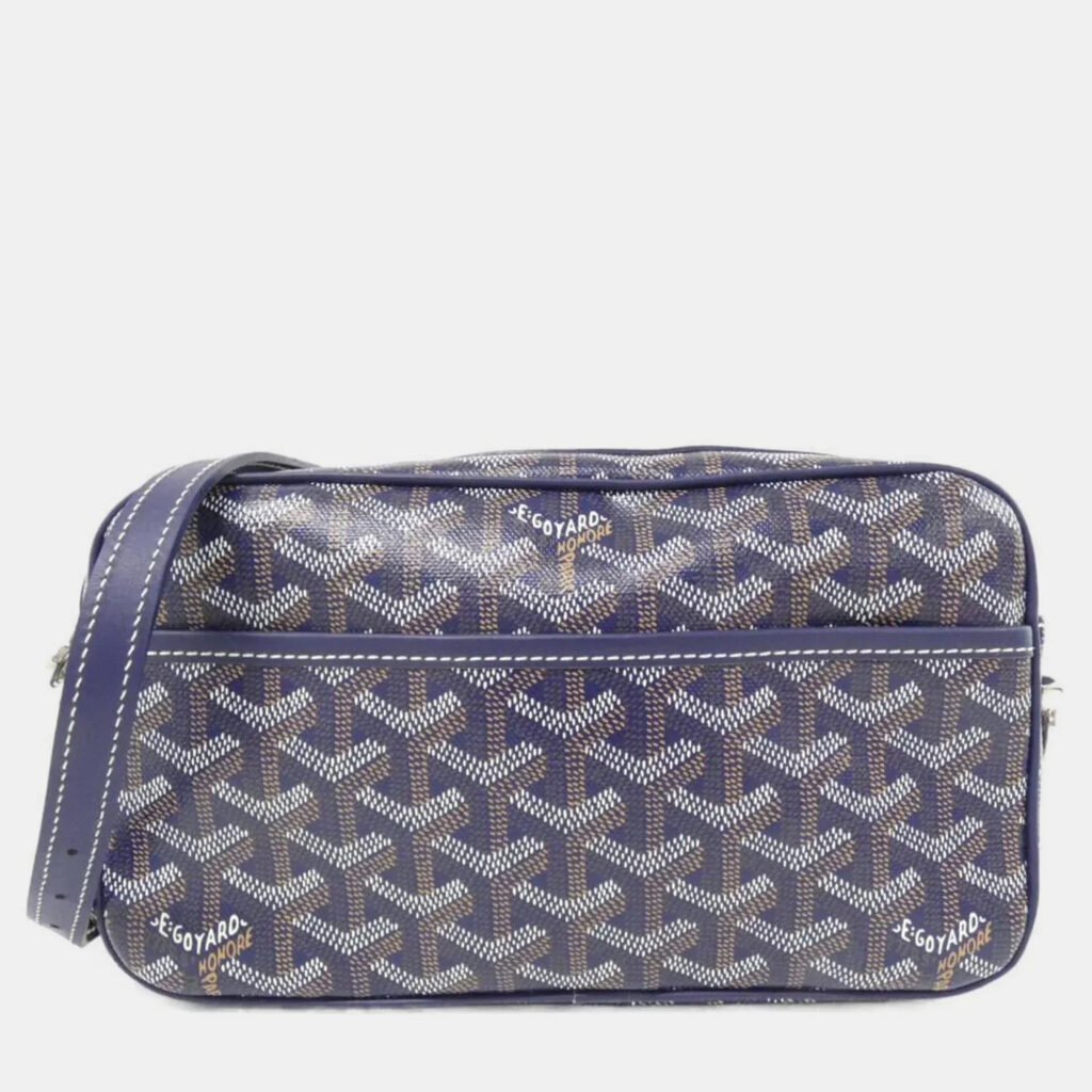 Goyard Cap Vert Grey Goyardine Coated Canvas Shoulder Bag Goyard Cap Vert Grey Goyardine Coated Canvas Shoulder Bag