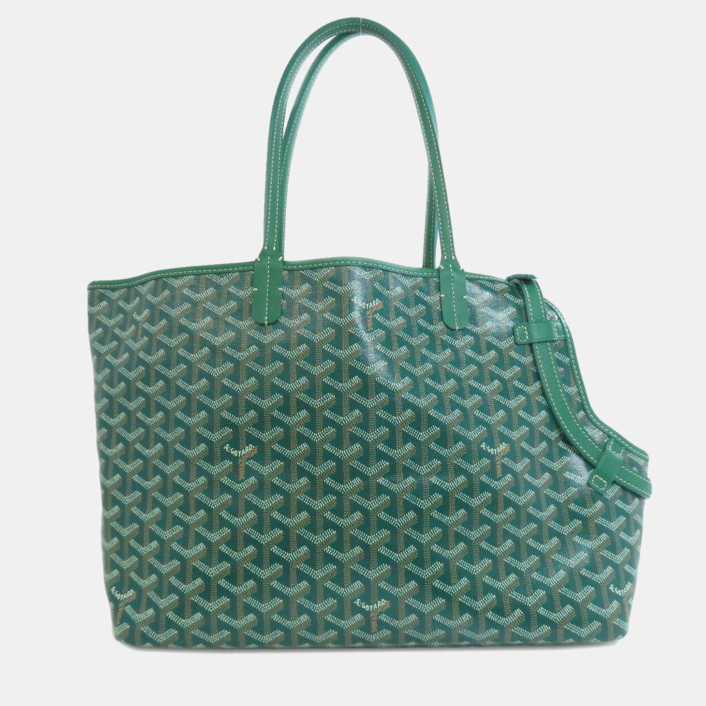 Goyard Cyan Green Tote Bag Coated Canvas Goyard Cyan Green Tote Bag Coated Canvas