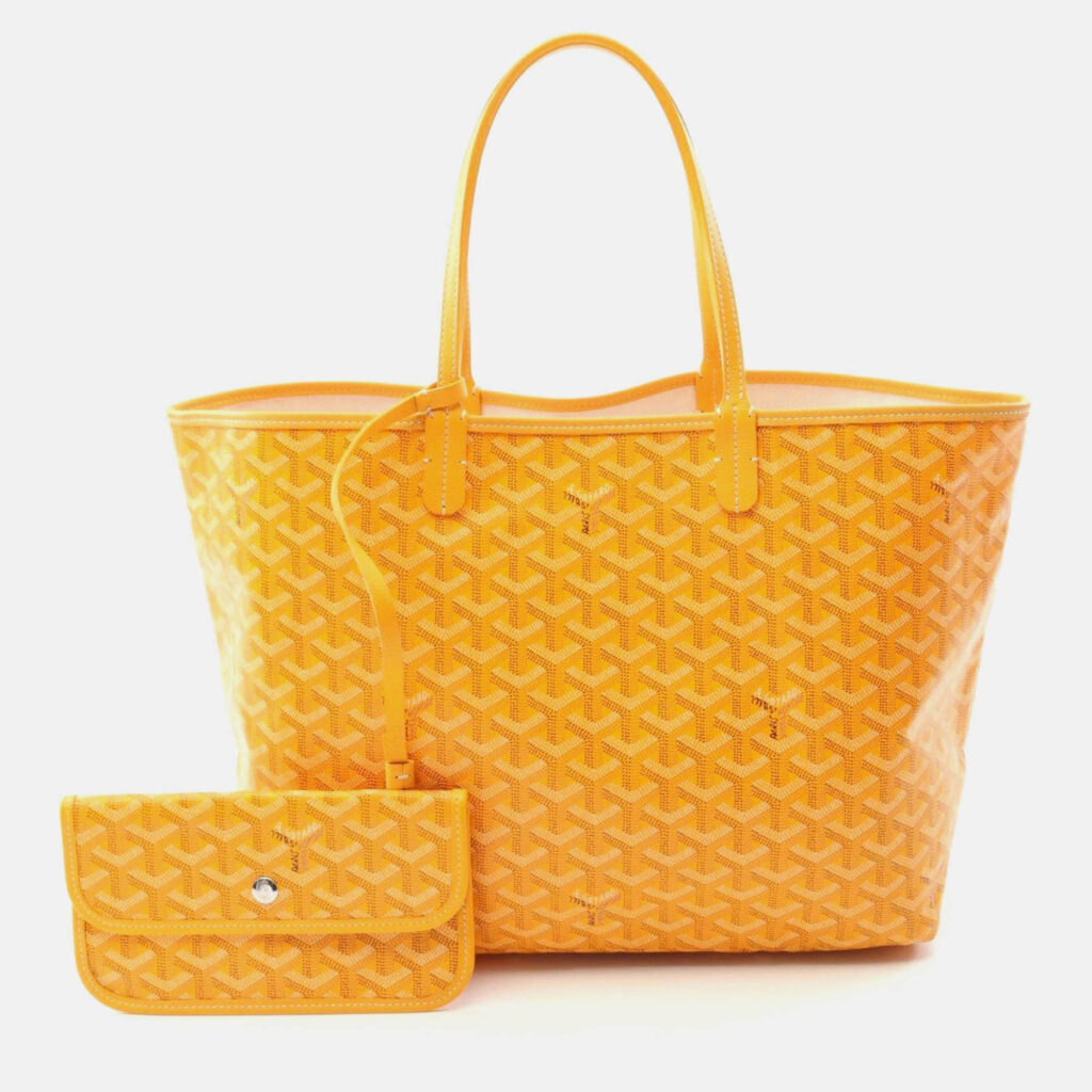 Goyard Saint Louis PM Orange Coated Canvas Tote Bag