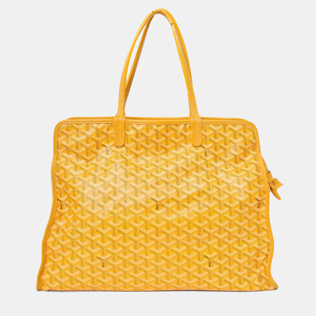Goyard Yellow Goyardine Sac Hardy PM Zip Dog Bag Goyard Yellow Goyardine Sac Hardy PM Zip Dog Bag