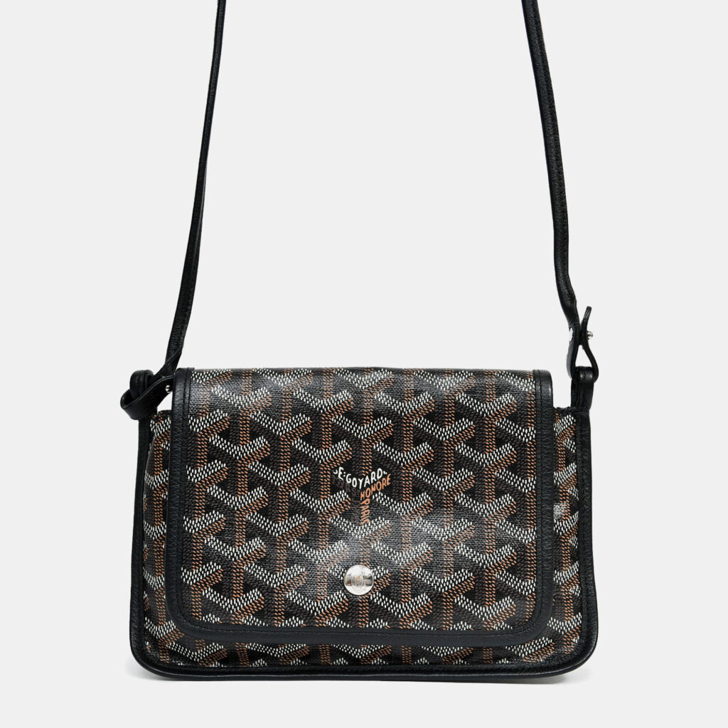 Goyard Black Goyardine Plumet Crossbody Bag