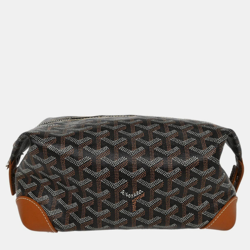 Goyard Black Boeing 25 Trousse Pouch Clutch Bag Goyard Black Boeing 25 Trousse Pouch Clutch Bag