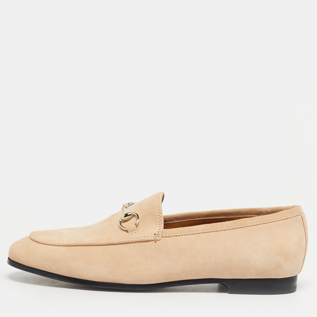 luxury-women-gucci-new-shoes-p1217711-010-1.jpg Gucci Light Pink Suede Jordaan Loafers Size 39.5