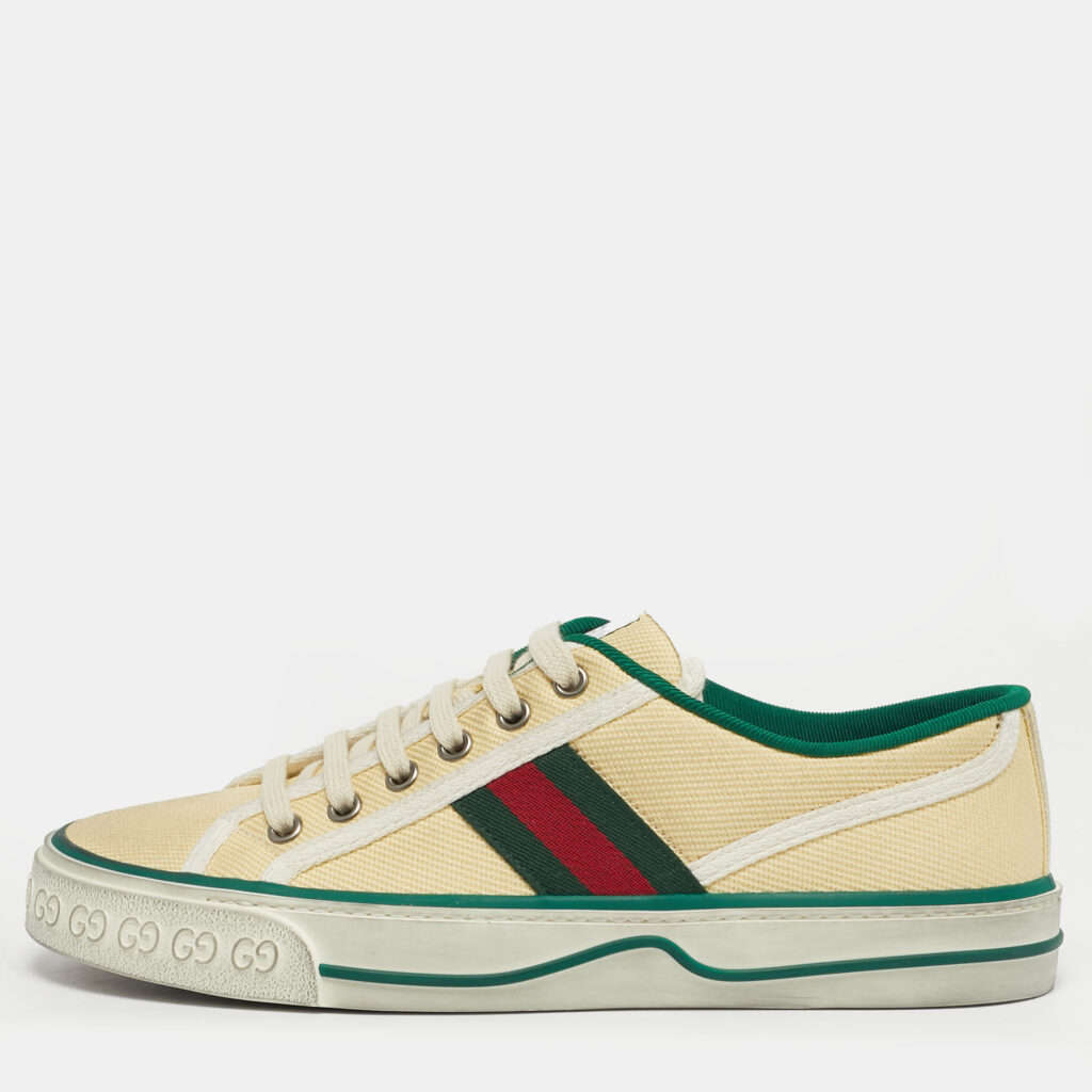 Gucci Cream Canvas Tennis 1977 Sneakers Size 38.5 Gucci Cream Canvas Tennis 1977 Sneakers Size 38.5