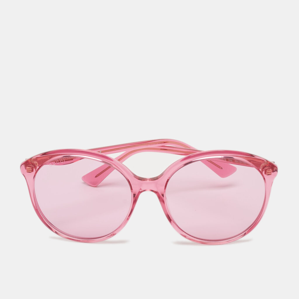 Gucci Pink GG0257S Frame Oversized Sunglasses Gucci Pink GG0257S Frame Oversized Sunglasses