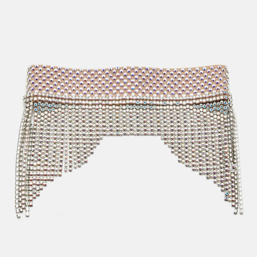 Gucci Metallic Swarovski Crystal Fringed Headband Gucci Metallic Swarovski Crystal Fringed Headband