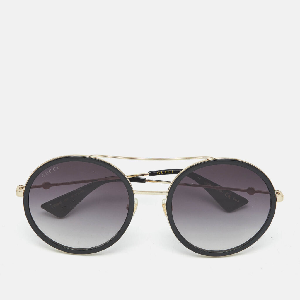Gucci Black Gradient GG0061S Round Sunglasses Gucci Black Gradient GG0061S Round Sunglasses