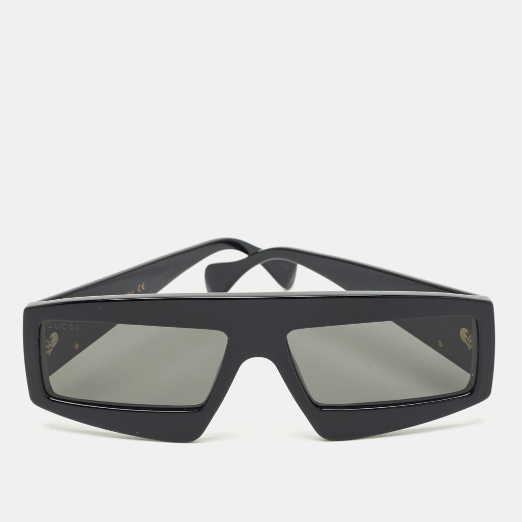 Gucci Black GG0358S Interlocking G Rectangle Sunglasses