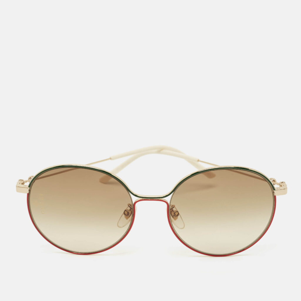 Gucci Brown Gradient GG0395SK Round Sunglasses Gucci Brown Gradient GG0395SK Round Sunglasses