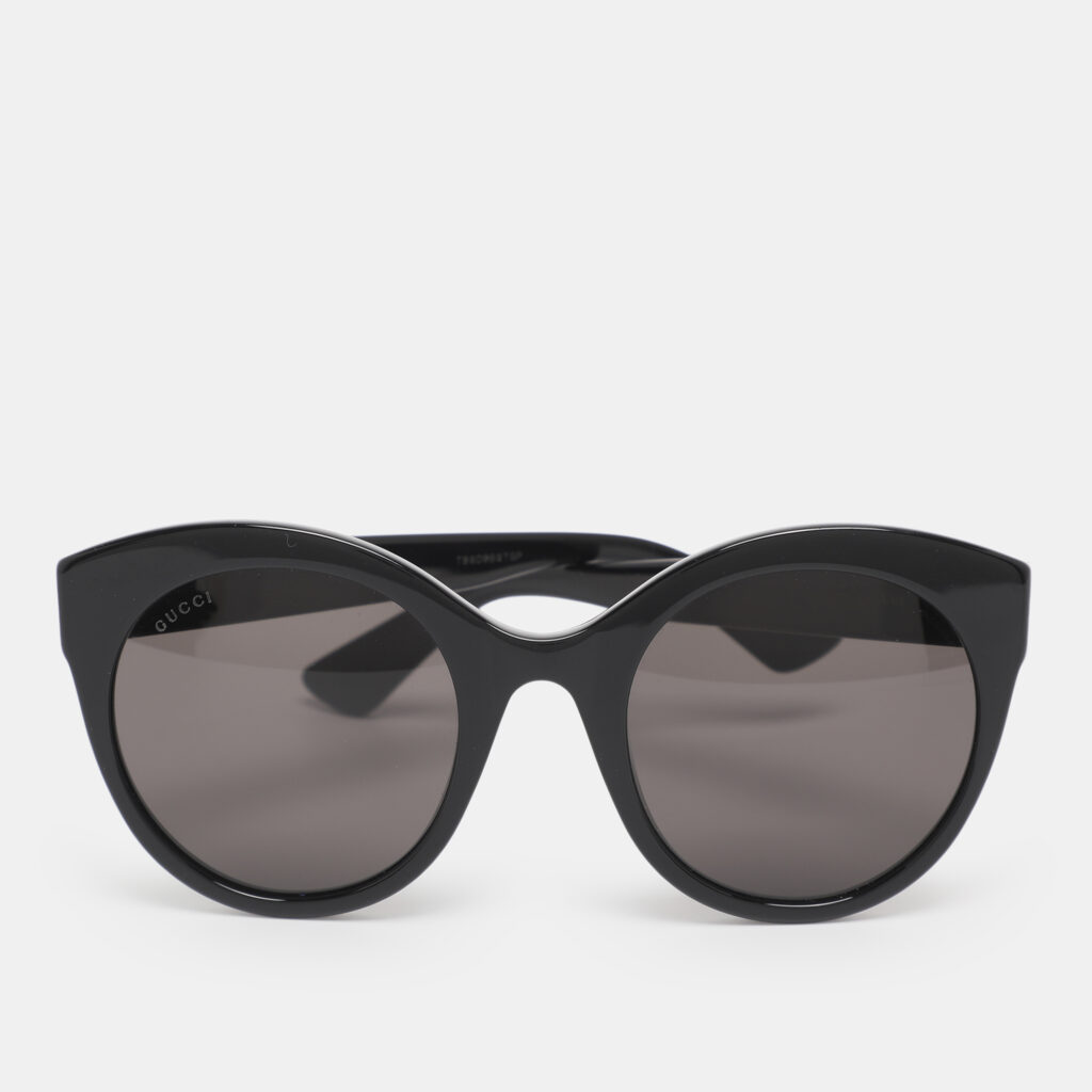 Gucci Black Acetate GG0028S Round Sunglasses Gucci Black Acetate GG0028S Round Sunglasses