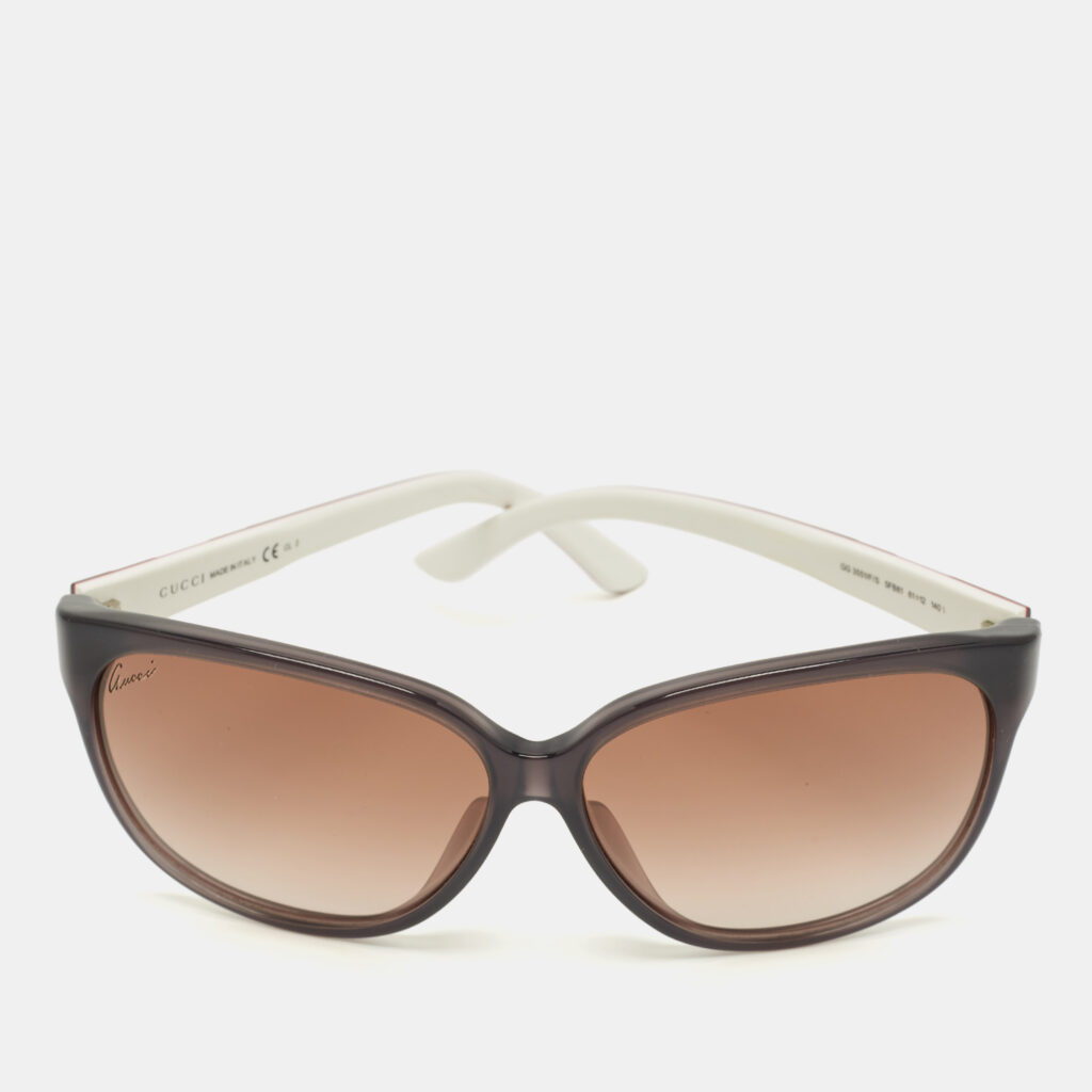 luxury-women-gucci-used-accessories-p1219656-003.jpg Gucci White/Brown Gradient GG 3551/F/S Interlocking G Oversized Sunglasses