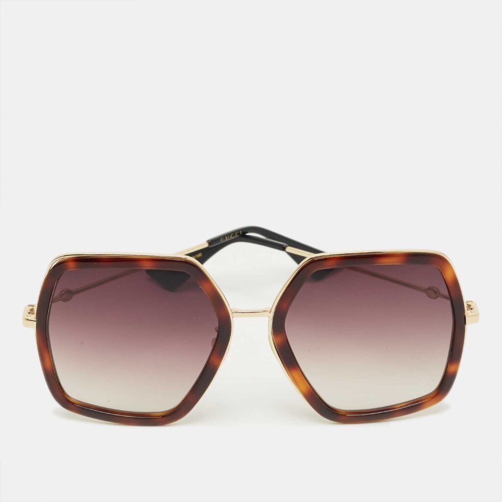luxury-women-gucci-used-accessories-p1222311-001-1.jpg Gucci Brown Gradient GG106S Oversized Sunglasses