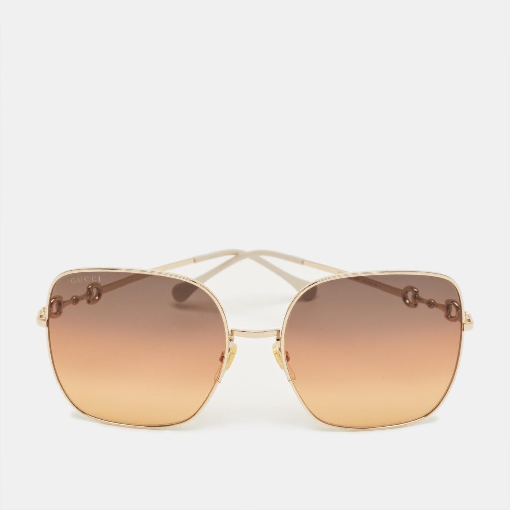 Gucci Brown Gradient GG0879S Horsebit Oversized Sunglasses Gucci Brown Gradient GG0879S Horsebit Oversized Sunglasses