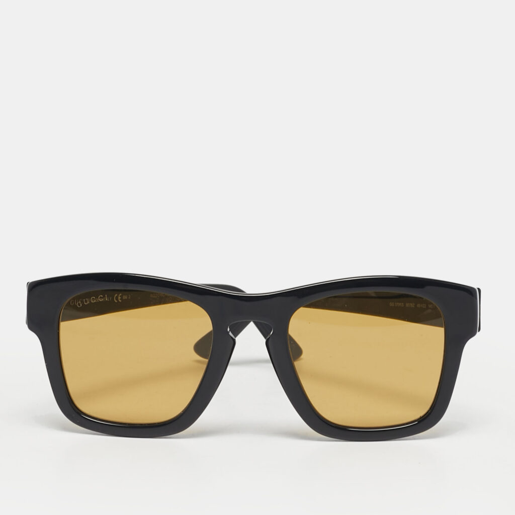 Gucci Black/Yellow GG3791/S Frame Square Sunglasses Gucci Black/Yellow GG3791/S Frame Square Sunglasses