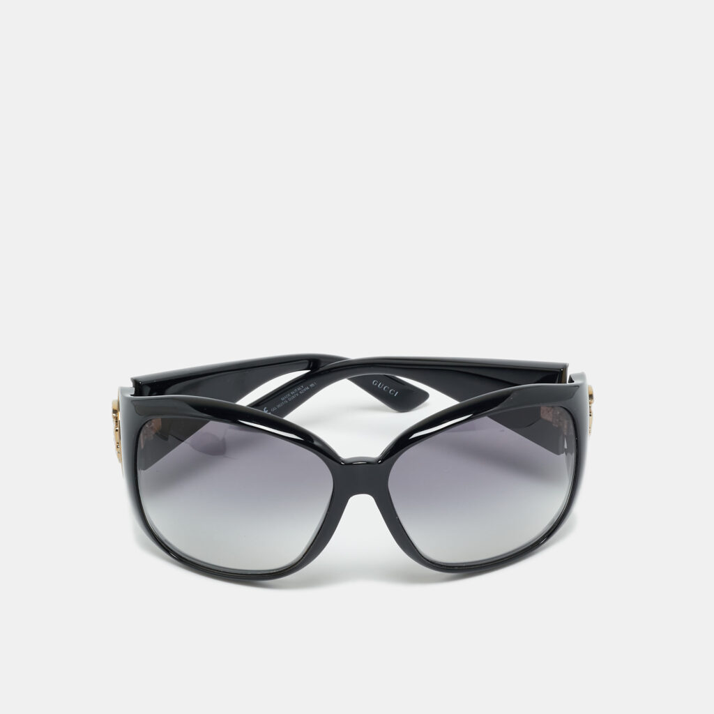 Gucci Black Gradient GG3027/S Crest Oversized Sunglasses Gucci Black Gradient GG3027/S Crest Oversized Sunglasses