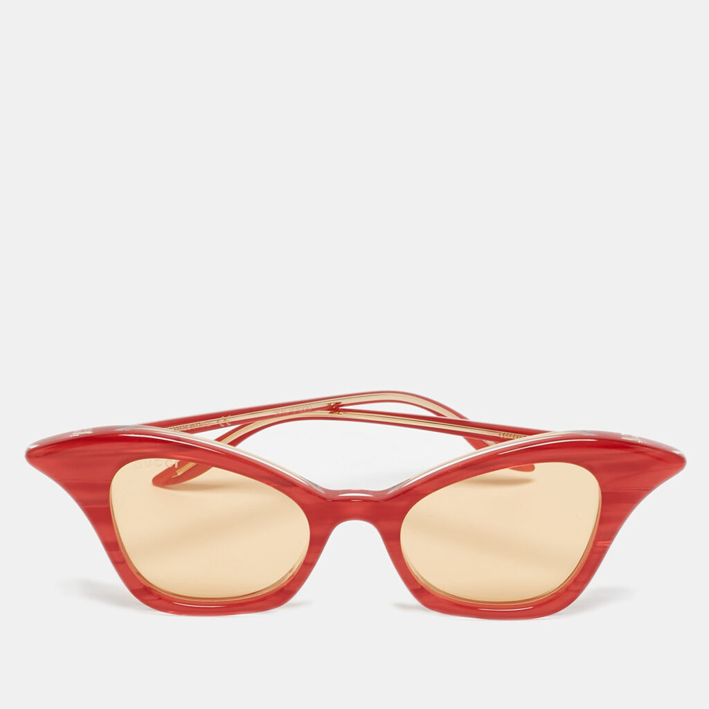 Gucci Red/Brown GG0707S Cat Eye Sunglasses Gucci Red/Brown GG0707S Cat Eye Sunglasses