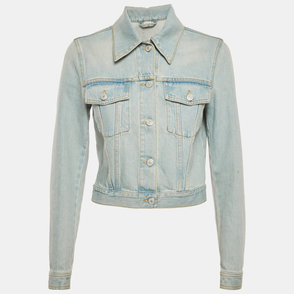 Gucci Blue Jaguar Embroidered Denim Jacket S