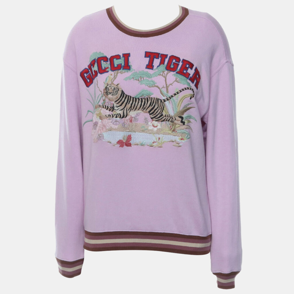 Gucci Tiger Embroidered Sweater Gucci Tiger Embroidered Sweater
