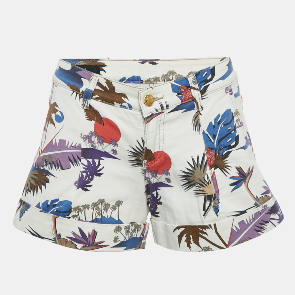 Gucci White Printed Denim Shorts S Waist 29" Gucci White Printed Denim Shorts S Waist 29"