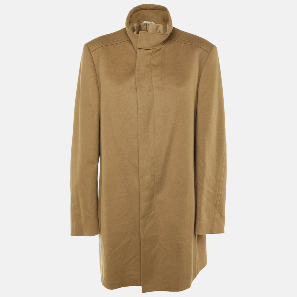 Gucci Brown Wool Button Front Mid Length Coat XL Gucci Brown Wool Button Front Mid Length Coat XL
