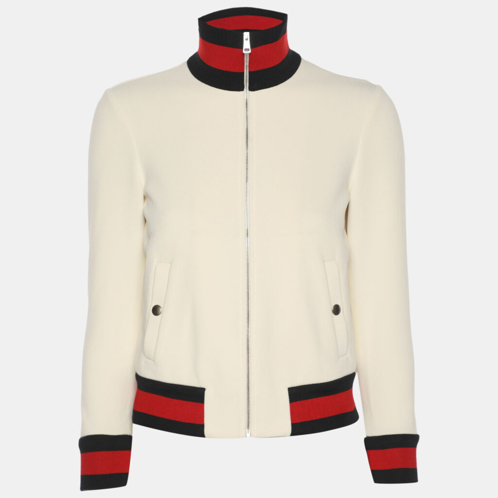 Gucci Cream Contrast Trim Knit Jacket XXS Gucci Cream Contrast Trim Knit Jacket XXS