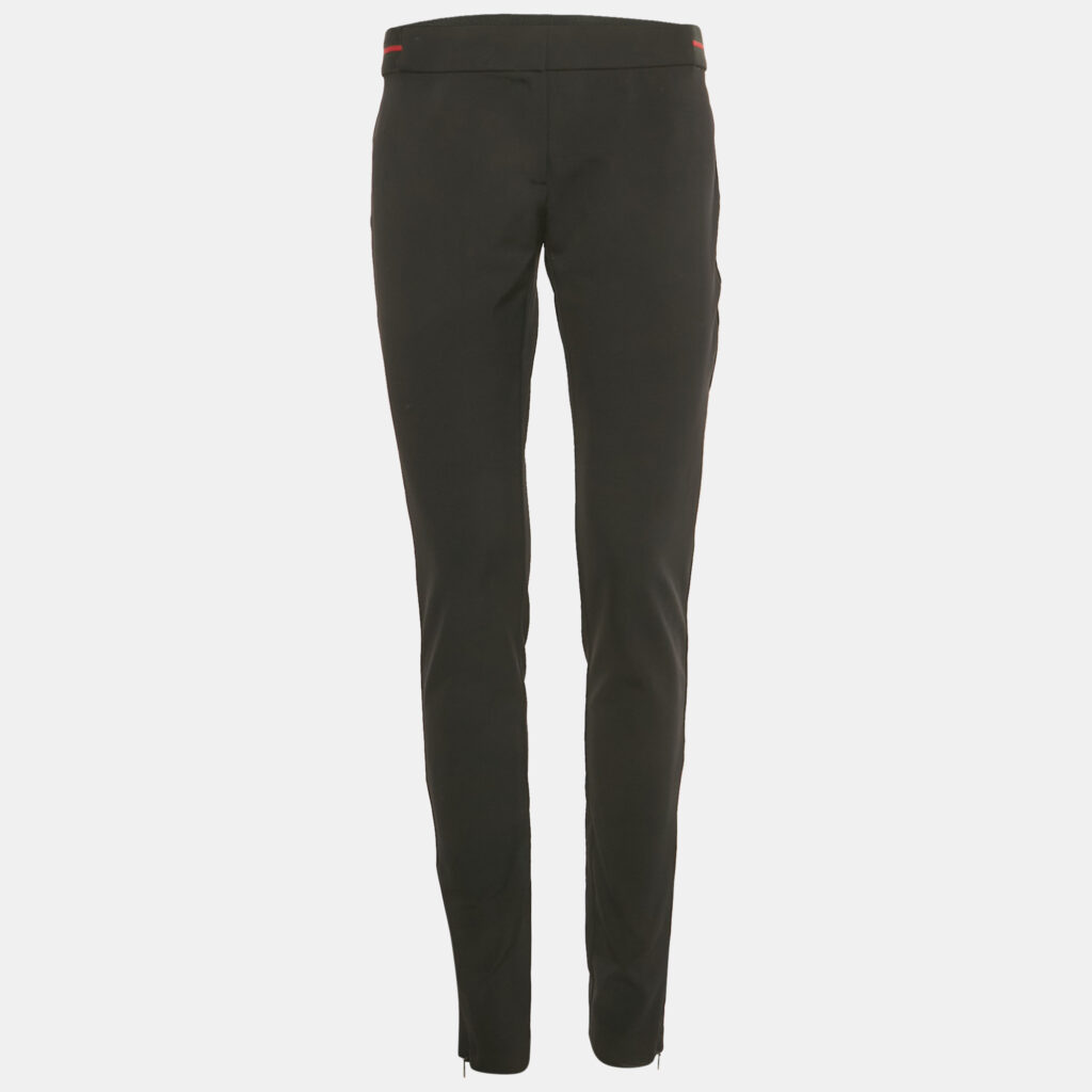 Gucci Black Web Trim Waist Jersey Leggings M Gucci Black Web Trim Waist Jersey Leggings M