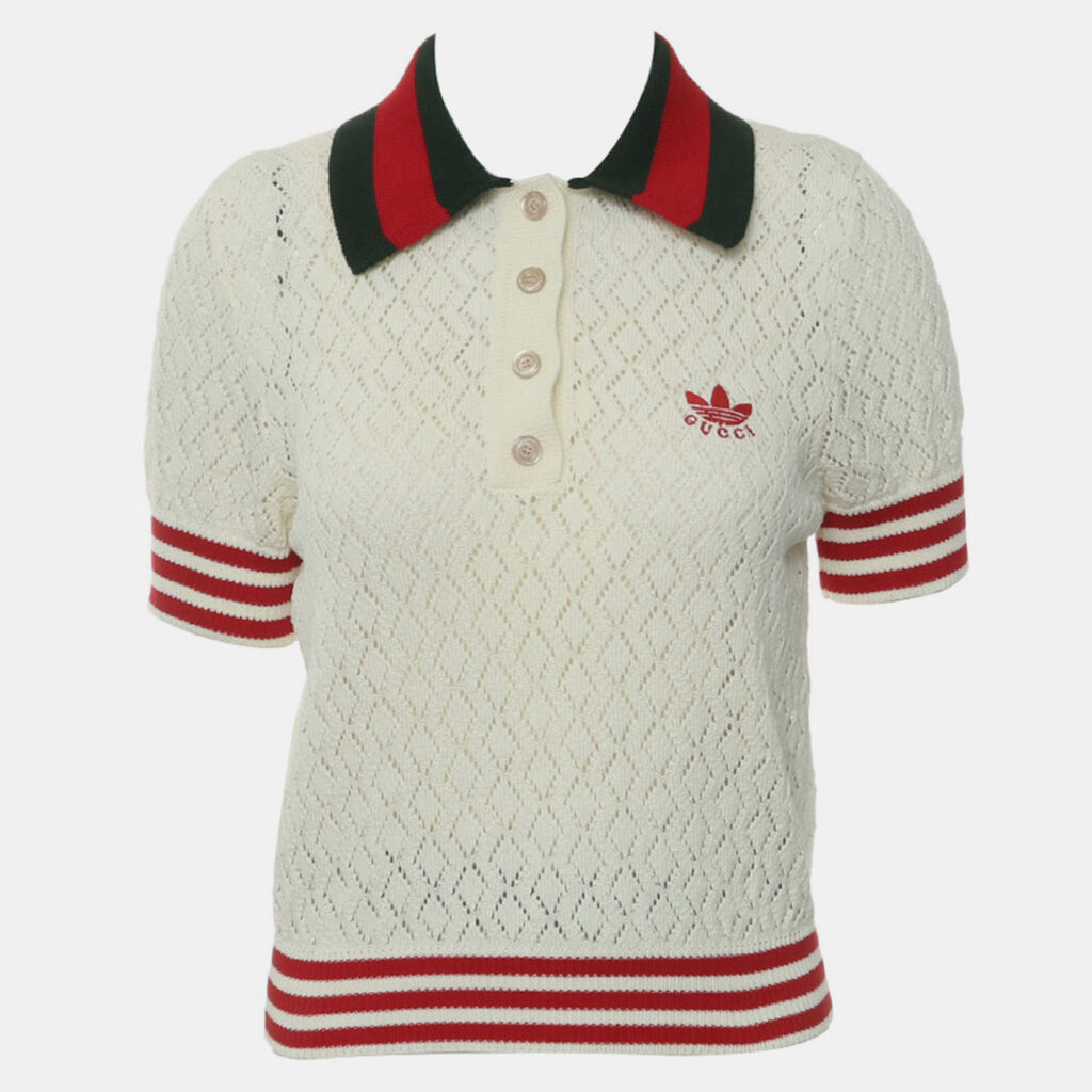Gucci x Adidas Lace Polo Shirt