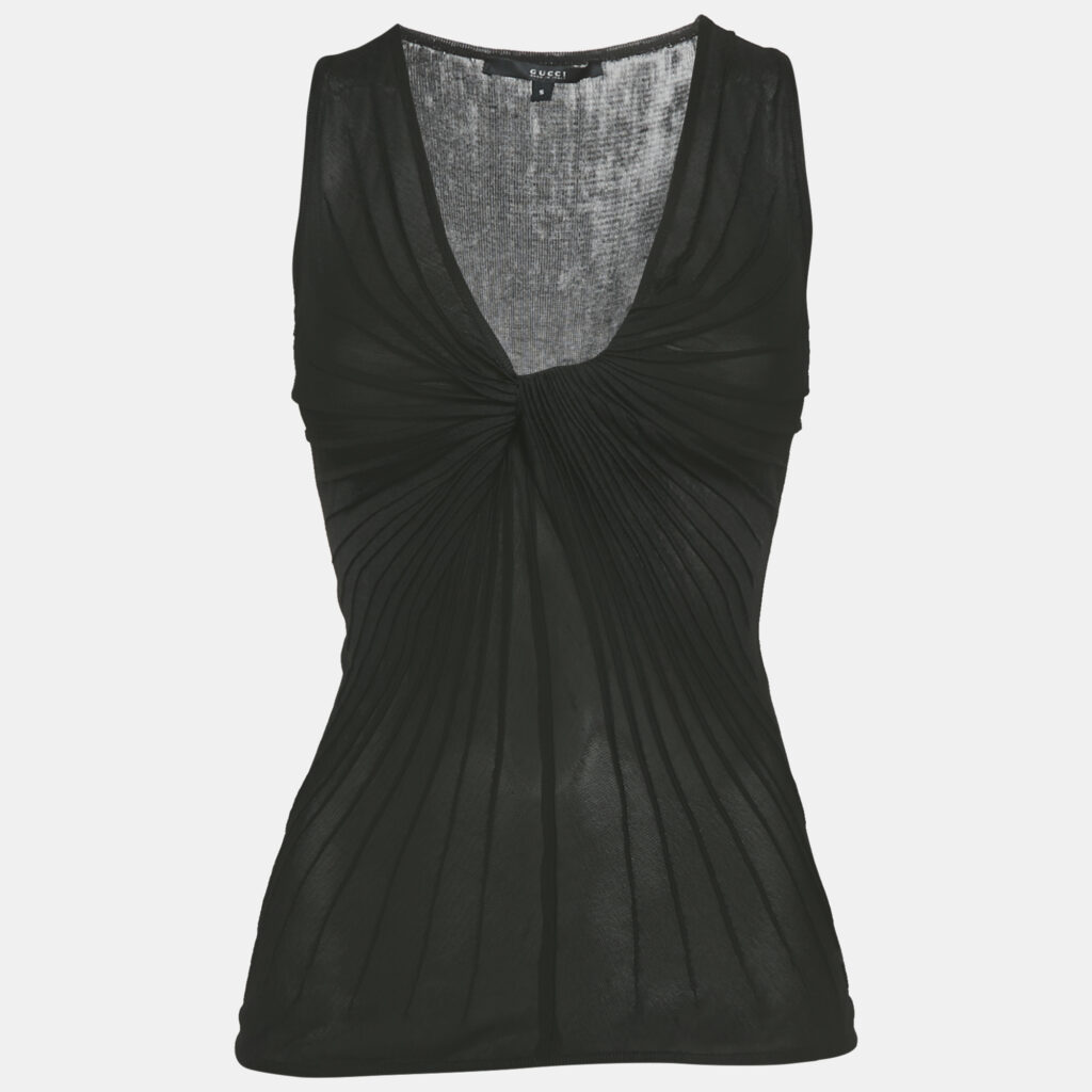 Gucci Black Jersey Tank Top S Gucci Black Jersey Tank Top S