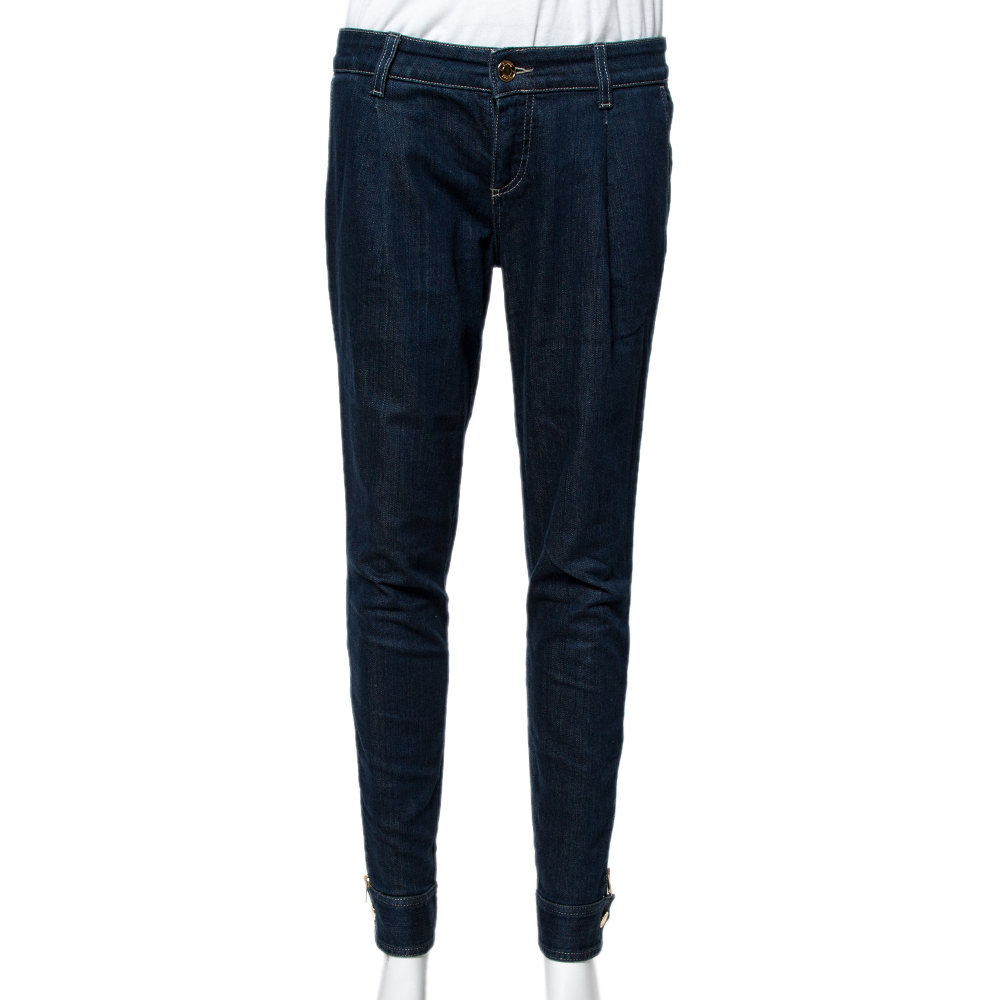 Gucci Dark Blue Denim Tapered Jeans S