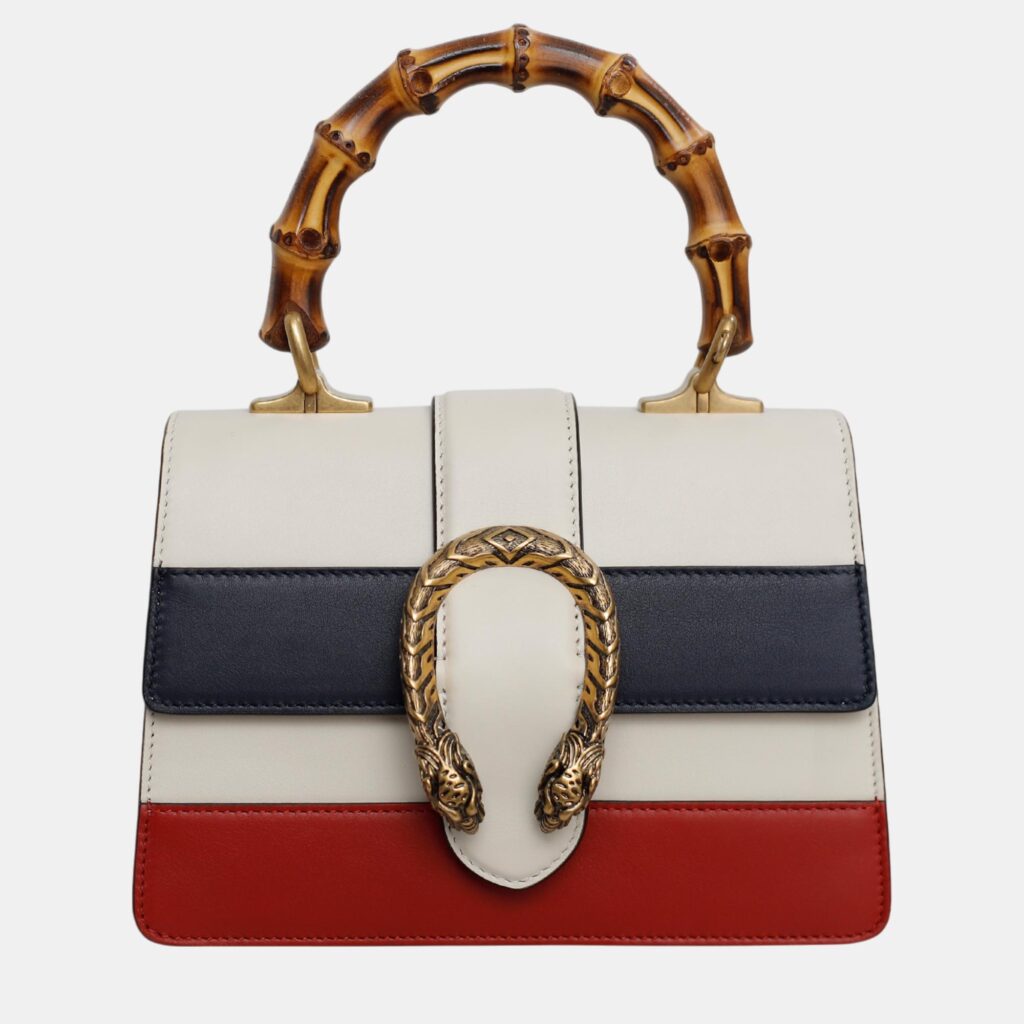 Gucci Tri Color Leather Mini Dionysus Bamboo Top Handle Bag Gucci Tri Color Leather Mini Dionysus Bamboo Top Handle Bag