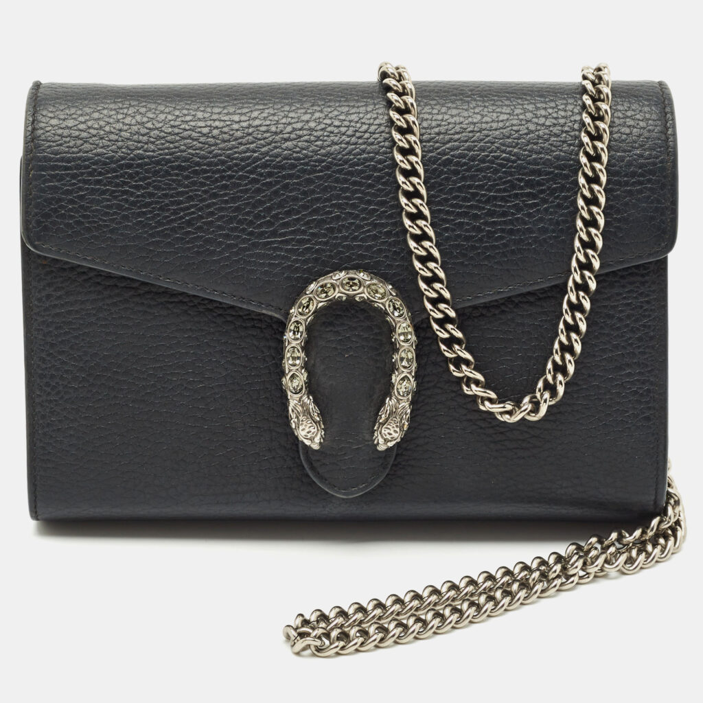 Gucci Black Leather Dionysus Wallet On Chain Gucci Black Leather Dionysus Wallet On Chain