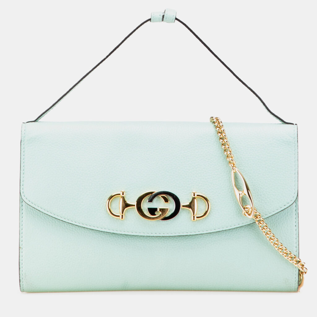 Gucci Green Small Leather Zumi Satchel Gucci Green Small Leather Zumi Satchel