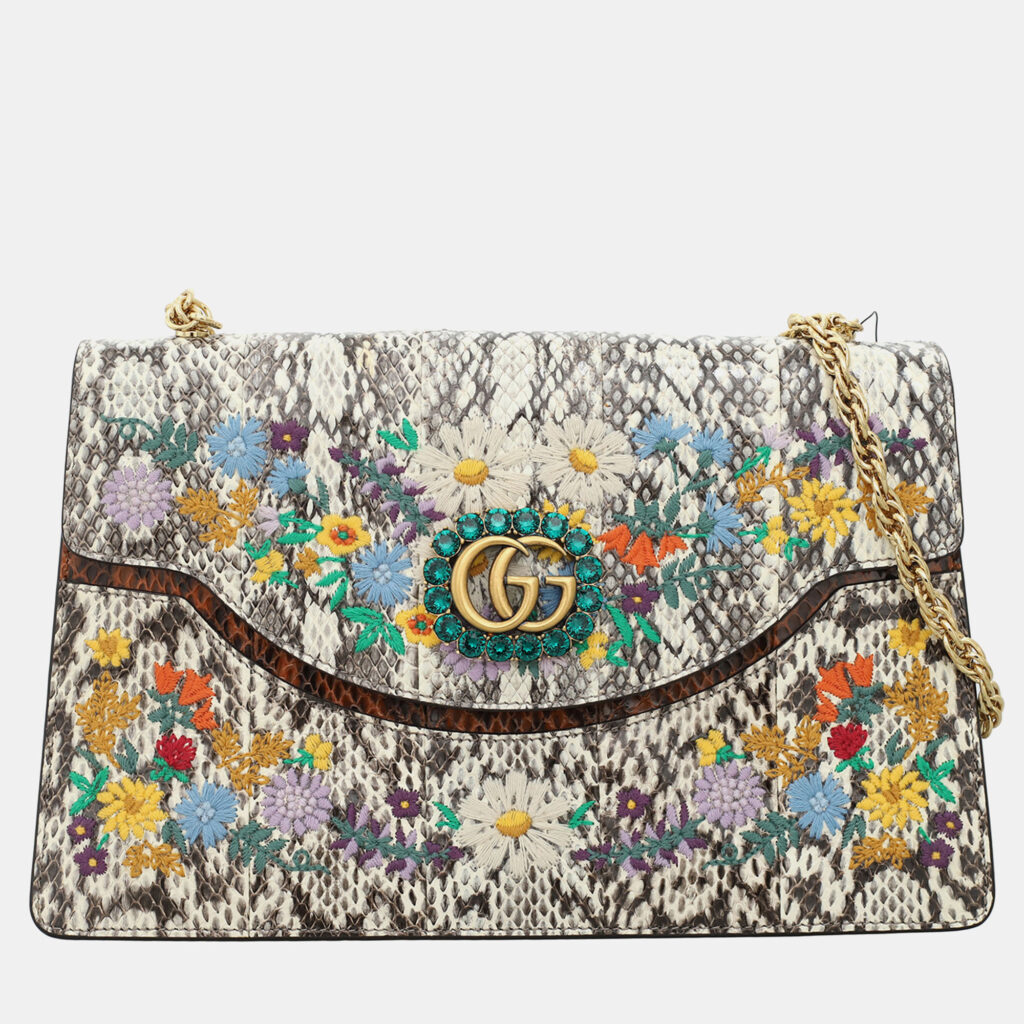 Gucci Embroidered Linea Ricami Shoulder Bag