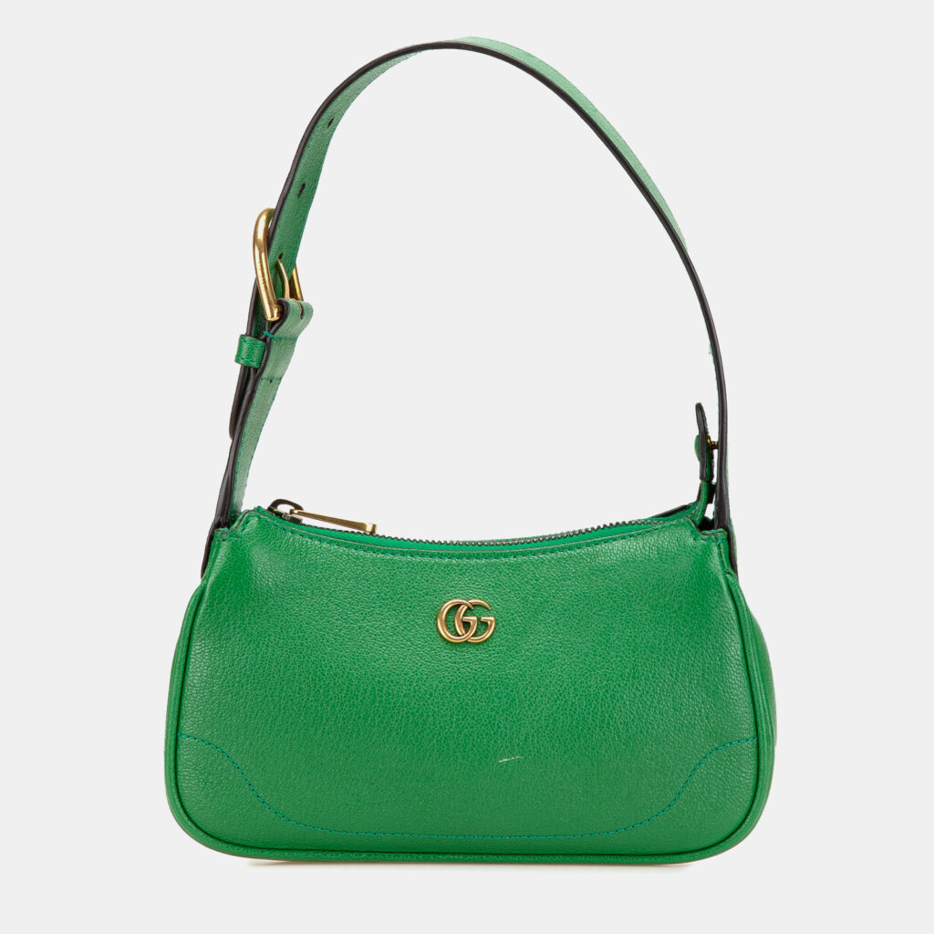 Gucci Green Mini Leather Aphrodite Shoulder Bag Gucci Green Mini Leather Aphrodite Shoulder Bag