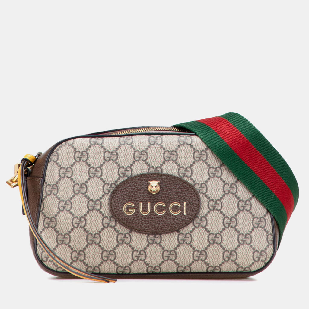 Gucci Beige GG Supreme Web Neo Vintage Crossbody