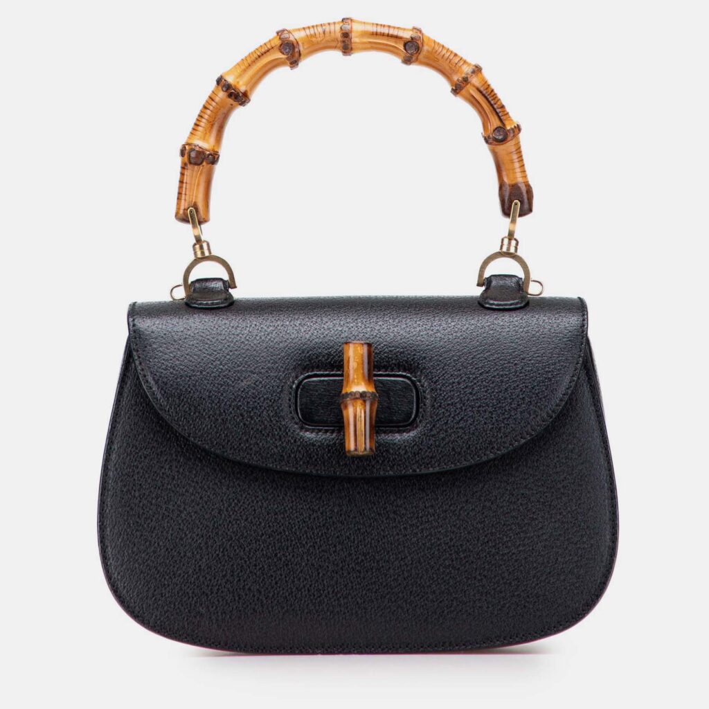 Gucci Black Calfskin Bamboo Night Gucci Black Calfskin Bamboo Night