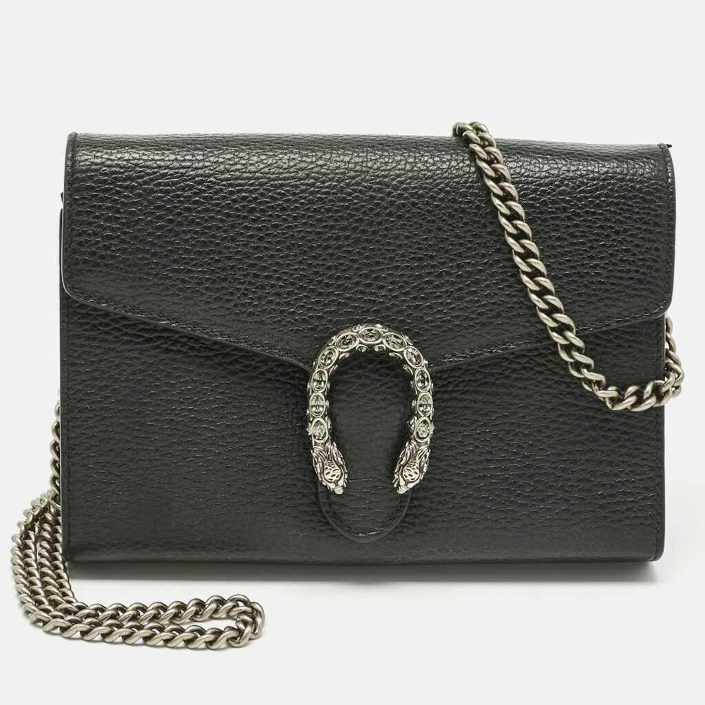 Gucci Black Leather Dionysus Wallet on Chain Gucci Black Leather Dionysus Wallet on Chain