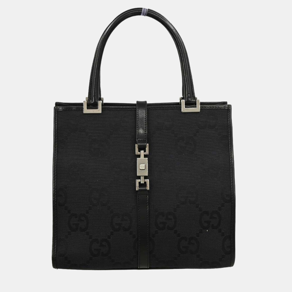 Gucci Black GG Jackie Handbag Gucci Black GG Jackie Handbag