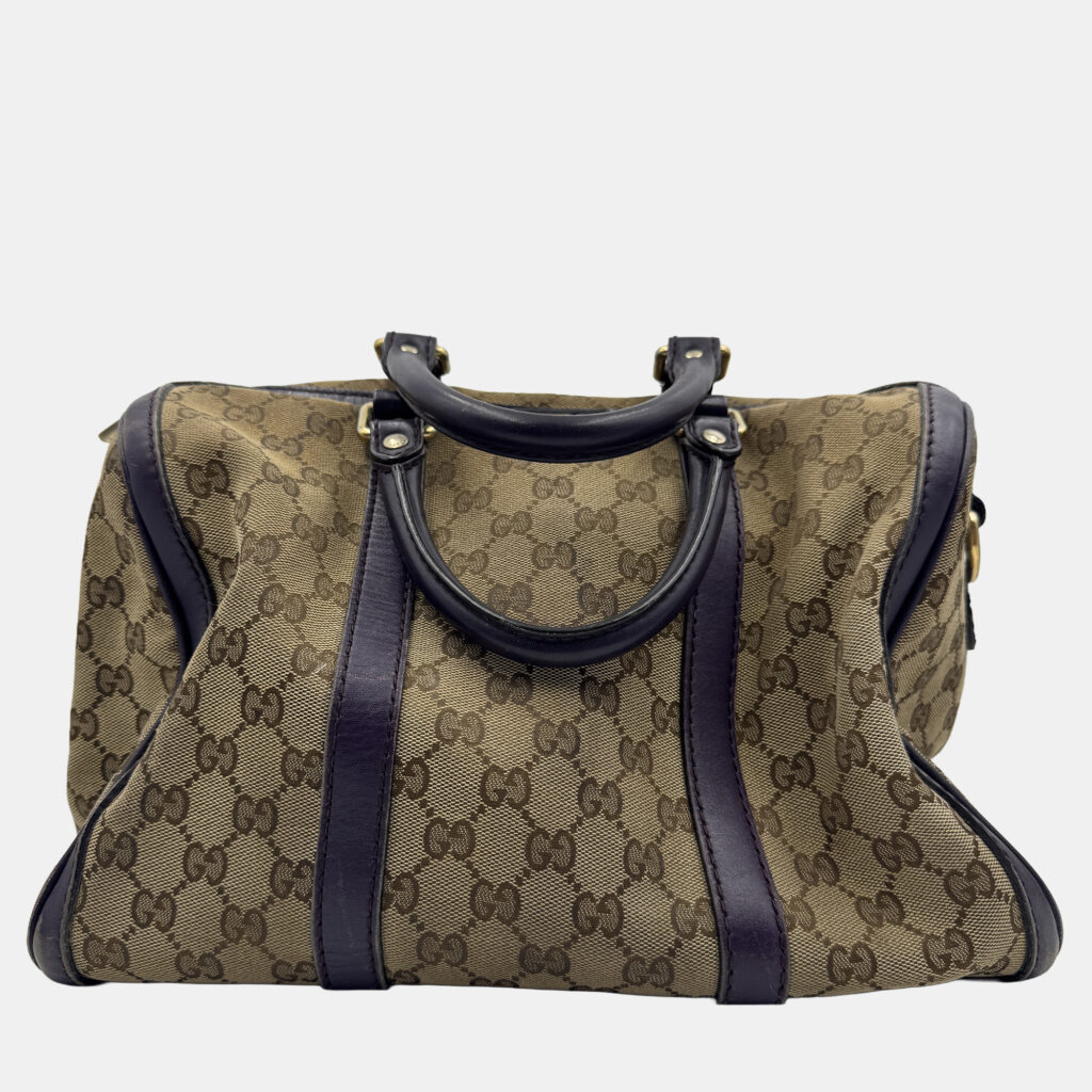 Gucci Vintage GG Monogram Boston Beige/Purple Bag Gucci Vintage GG Monogram Boston Beige/Purple Bag