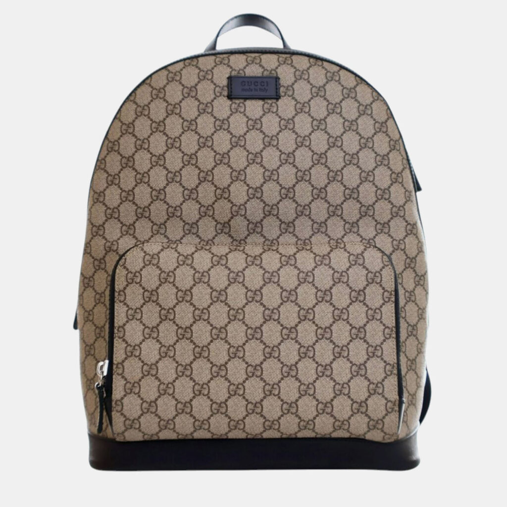 Gucci Beige Brown Medium GG Supreme Eden Backpack Gucci Beige Brown Medium GG Supreme Eden Backpack