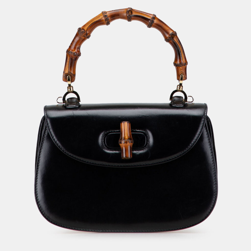 Gucci Black Calfskin Bamboo Night Gucci Black Calfskin Bamboo Night