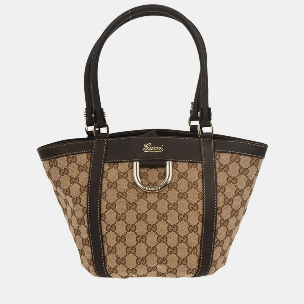 Gucci Beige Canvas GG Tote Handbag 211983 204991 Gucci Beige Canvas GG Tote Handbag 211983 204991